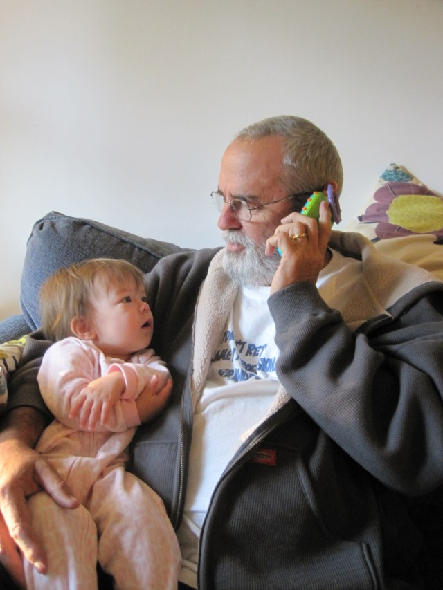 M and Grandpa Ron 10-16-11