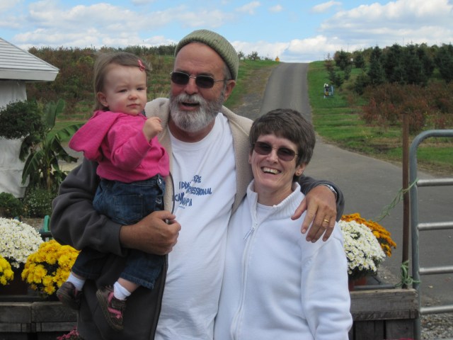 M with Grandma and Grandpa Haines 10-16-11