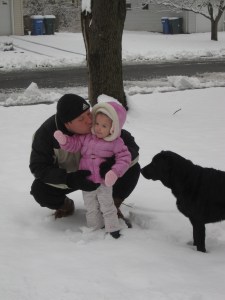 1-16-13 Snow Play w Daddy