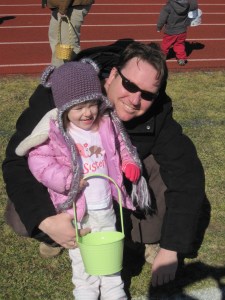 3-29-13 M and Dad Egg Hunt