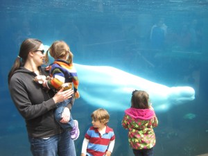 4-15-13 M and Mom with whale