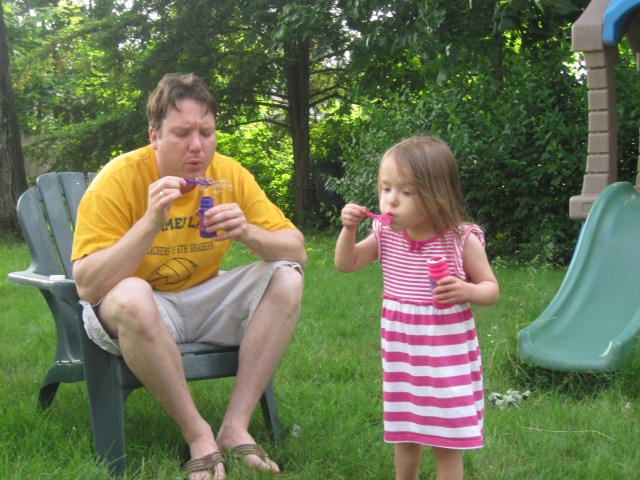 6-15-13 M and Dad Bubbles